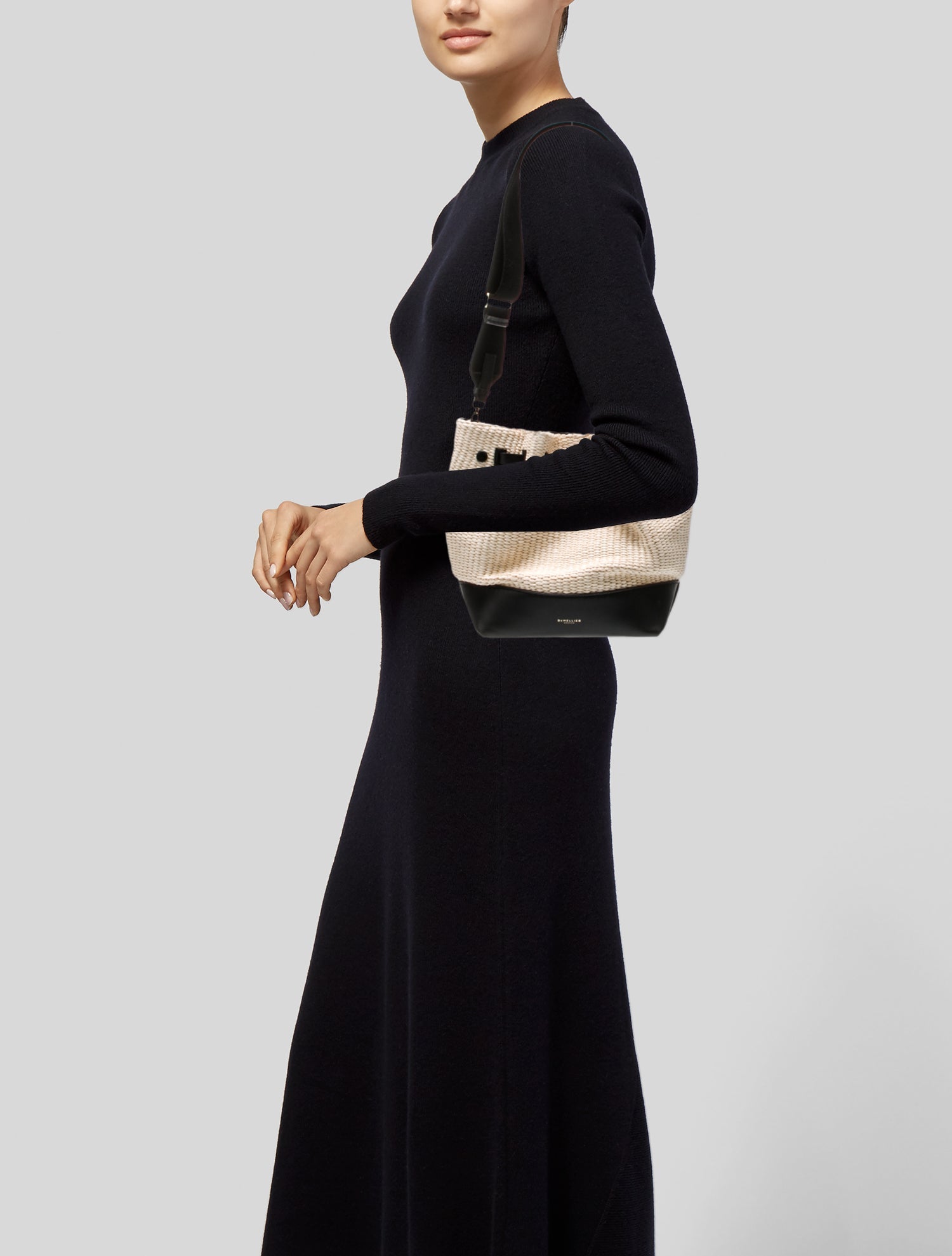 DeMellier Raffia Shoulder Bag