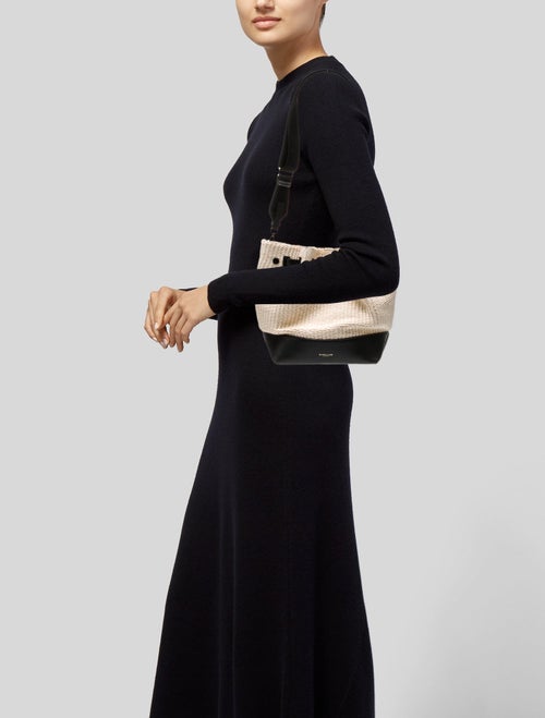 DeMellier Raffia Shoulder Bag