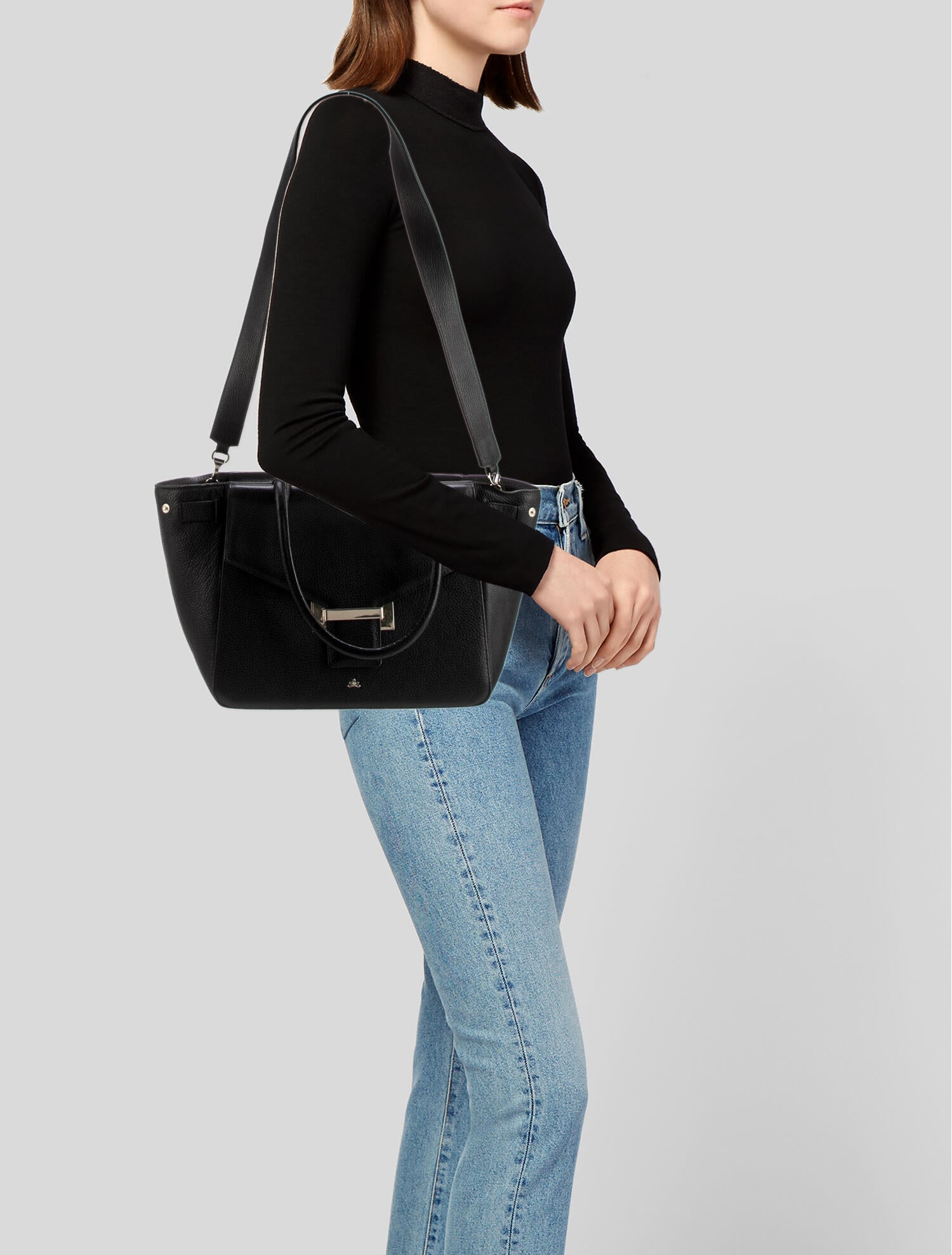 DeMellier Leather Top Handle Bag