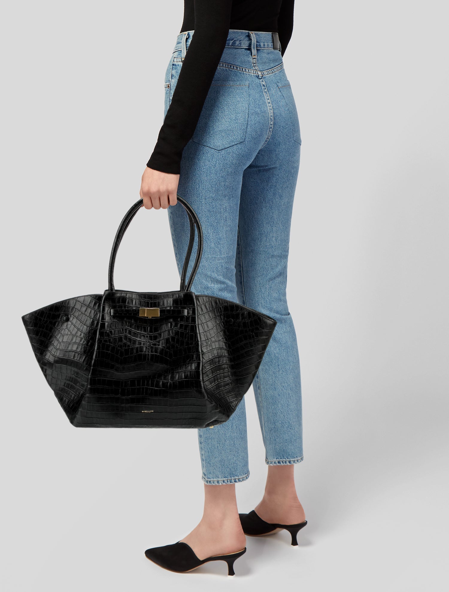DeMellier Embossed Leather Tote