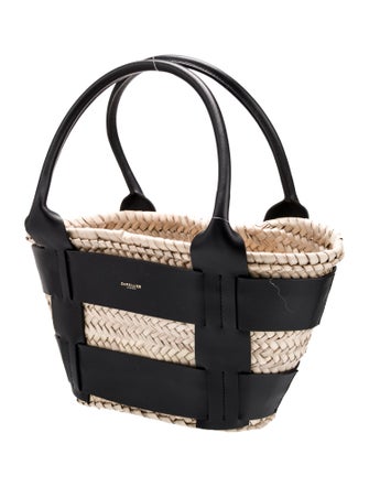 DeMellier Raffia Top Handle Bag