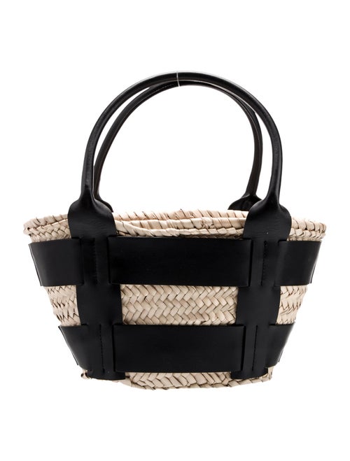 DeMellier Raffia Top Handle Bag