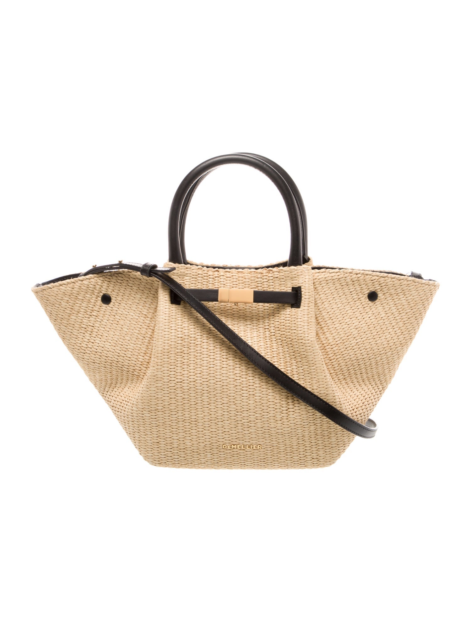 DeMellier Straw Bucket Bag