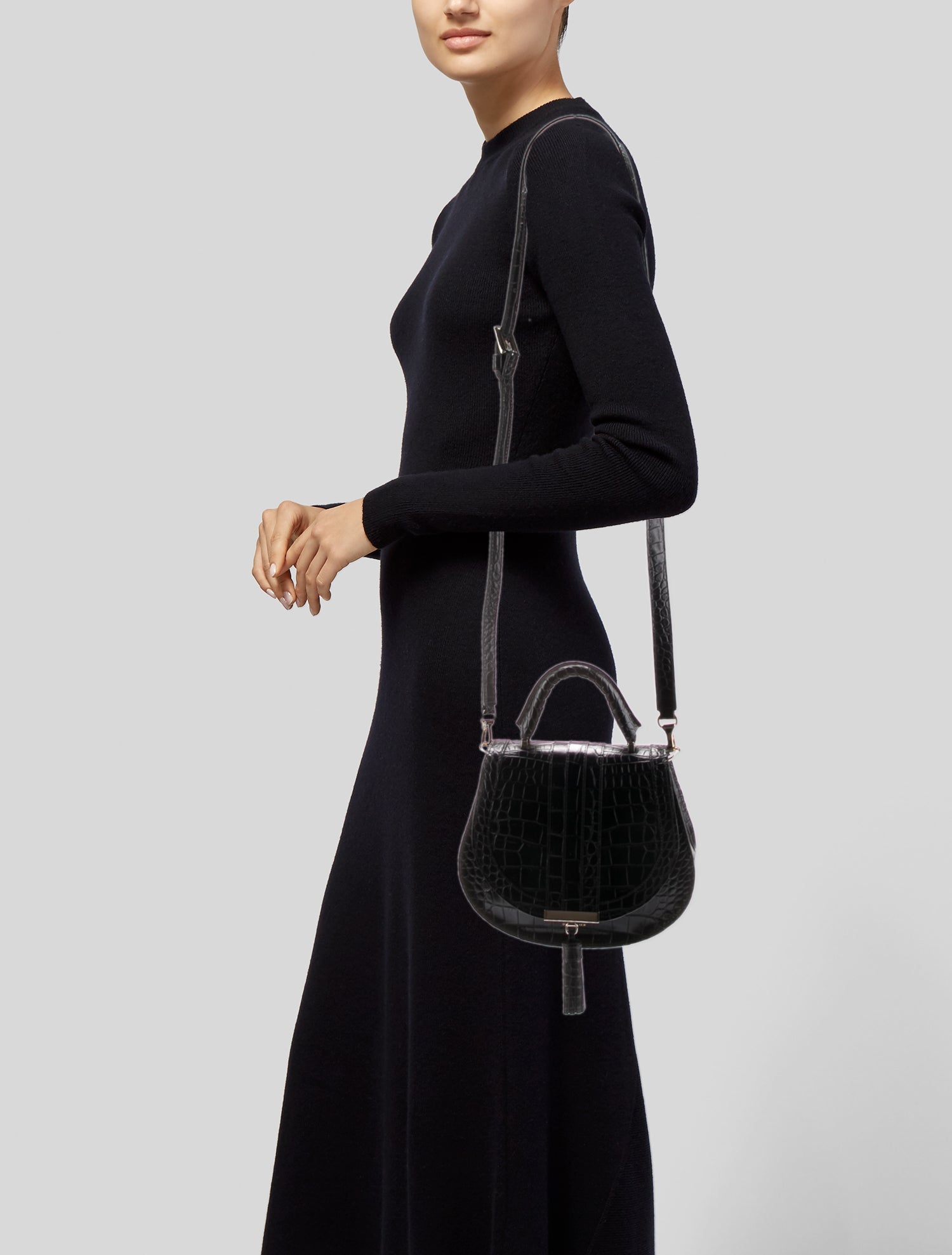 DeMellier Leather Top Handle Bag