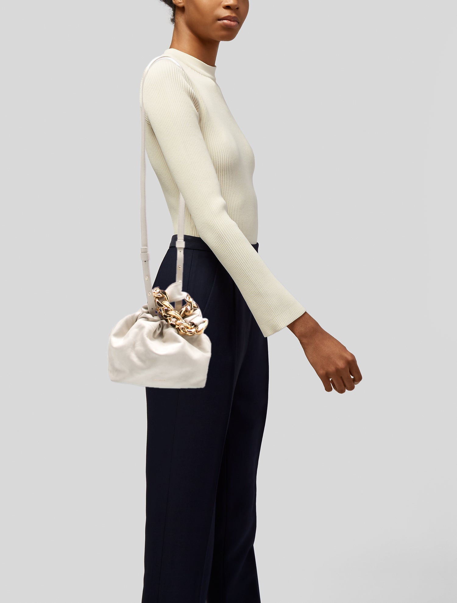 DeMellier Leather Bucket Bag