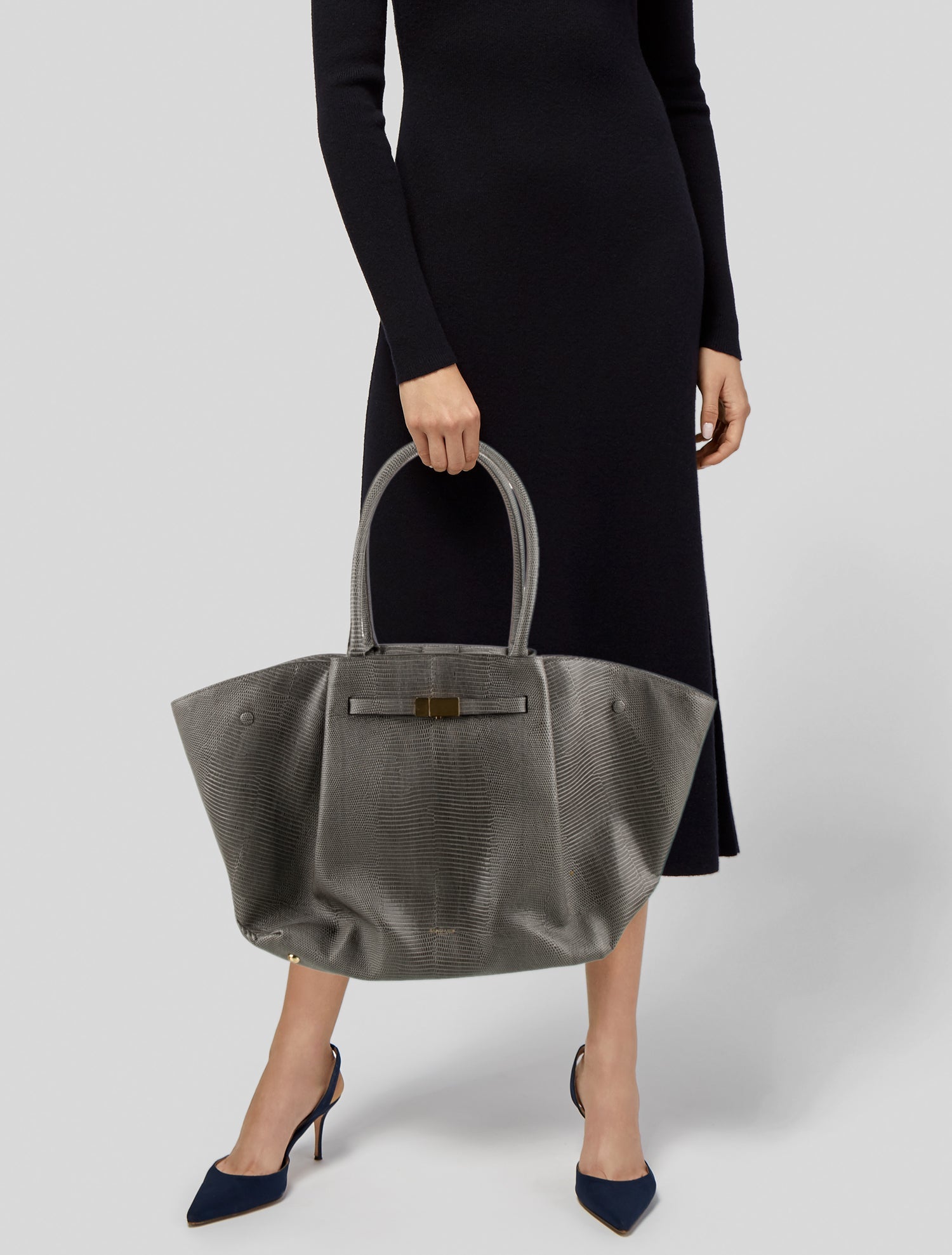 DeMellier Embossed Leather Shoulder Bag