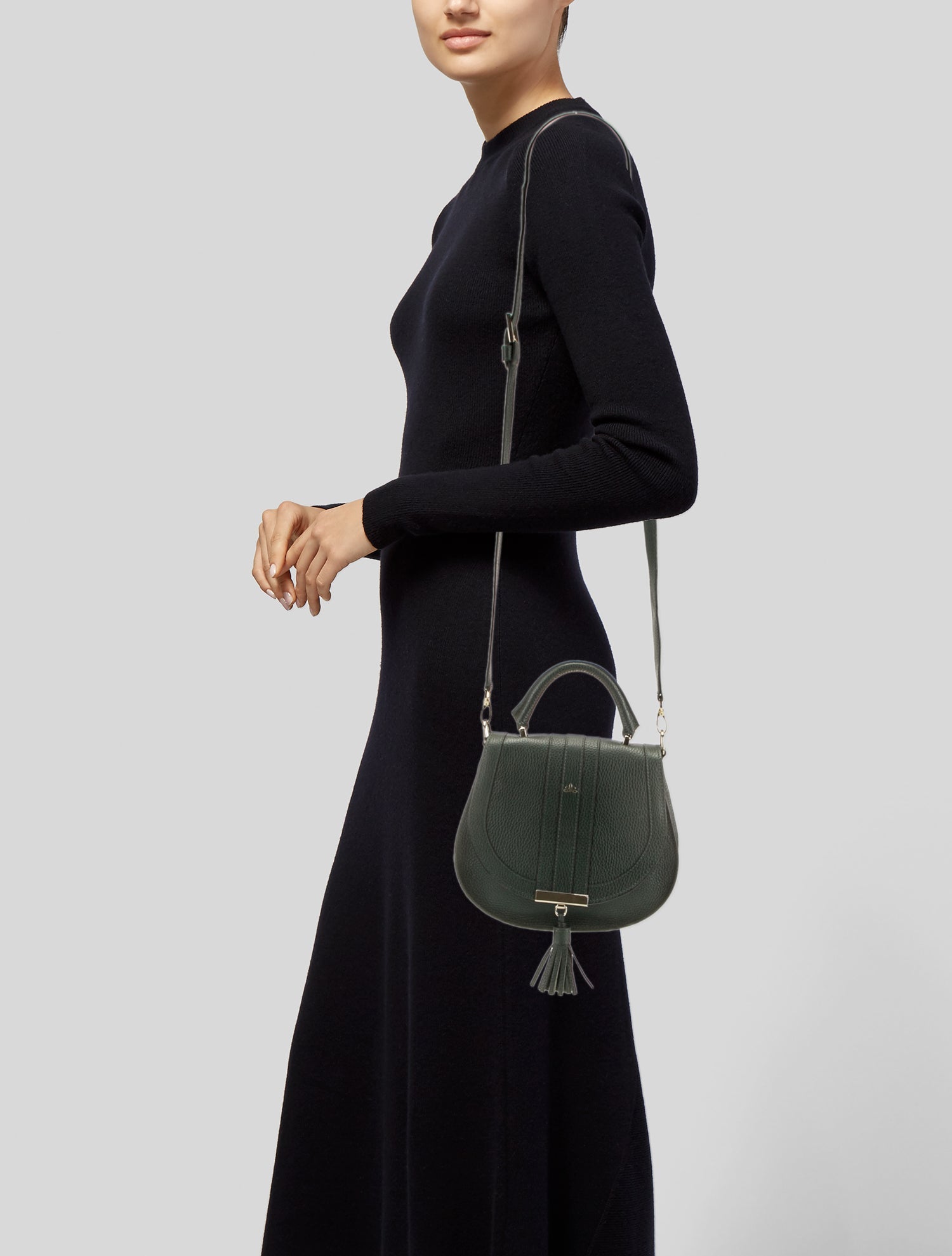 DeMellier Leather Top Handle Bag