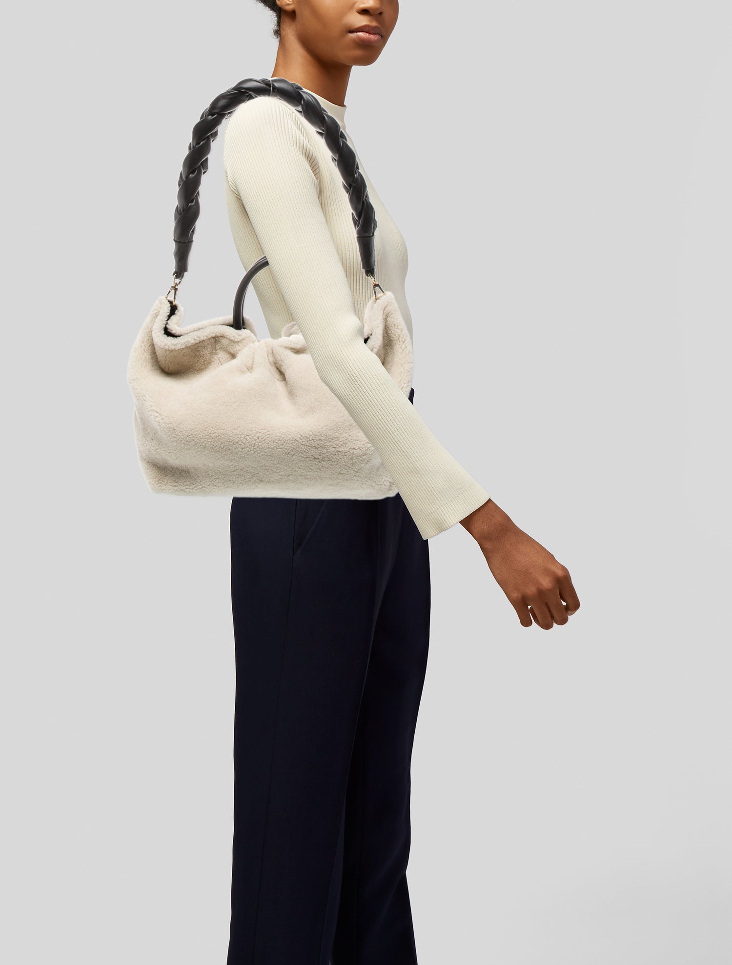 DeMellier Wool Top Handle Bag