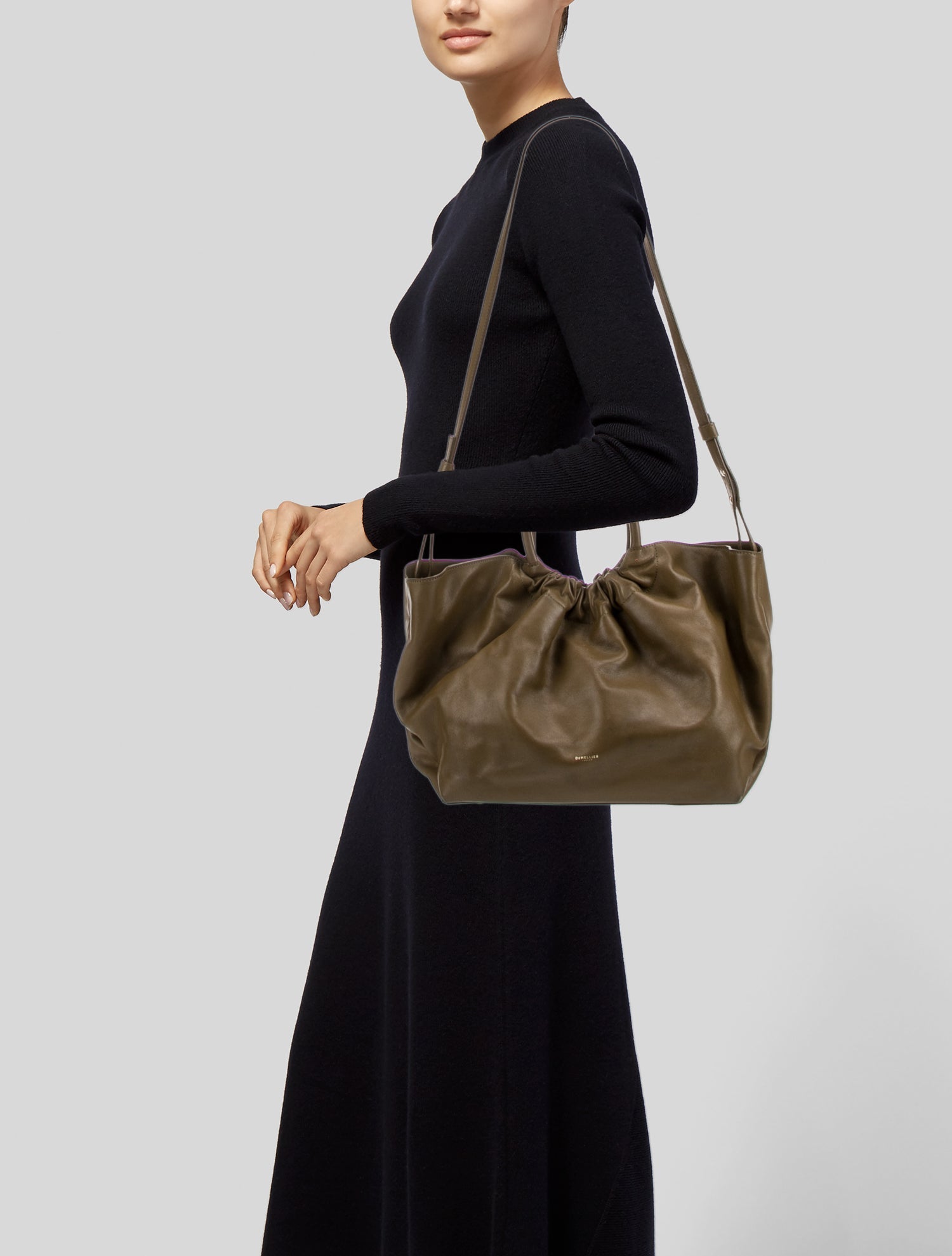 DeMellier Leather Top Handle Bag