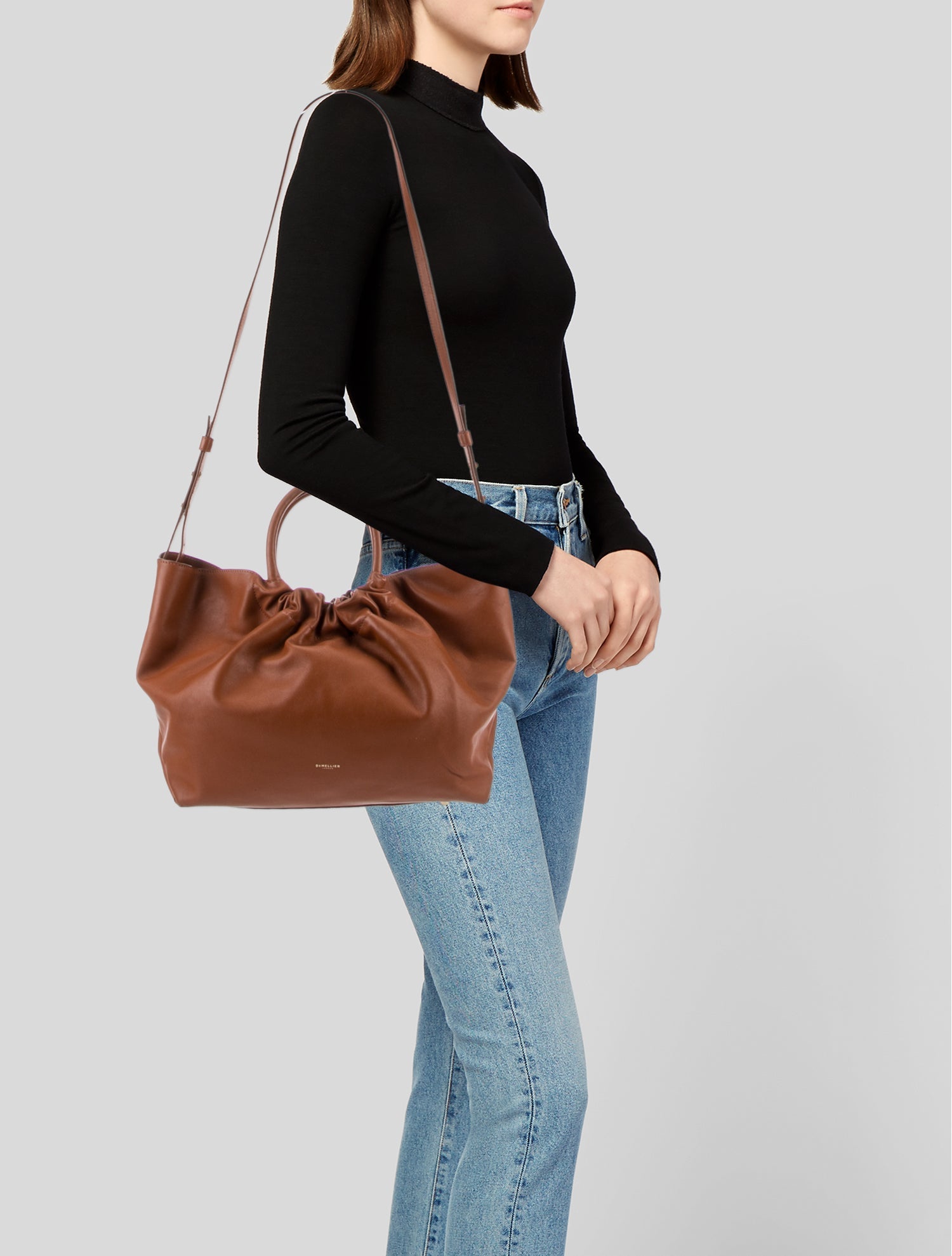 DeMellier Leather Top Handle Bag