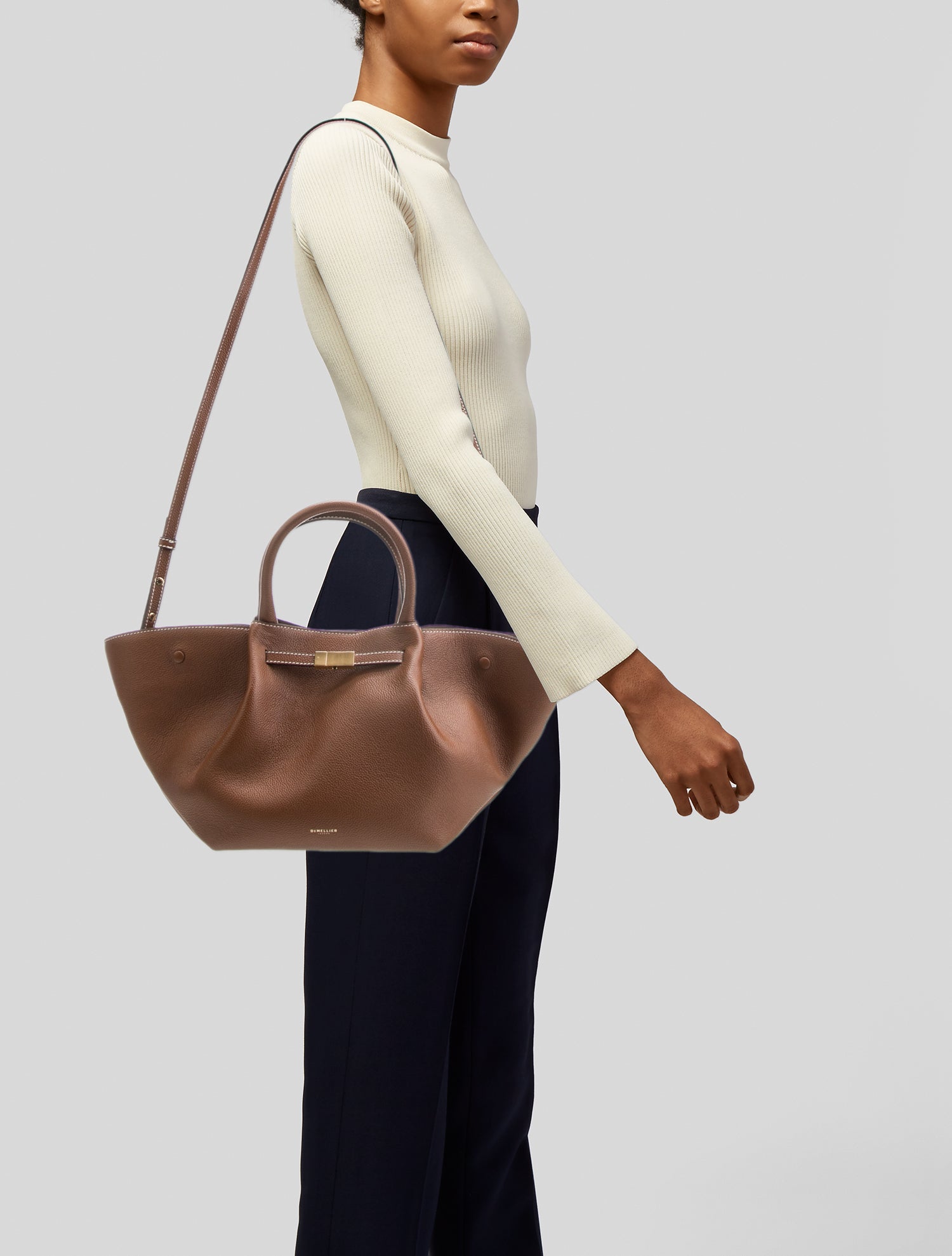 DeMellier Leather Top Handle Bag