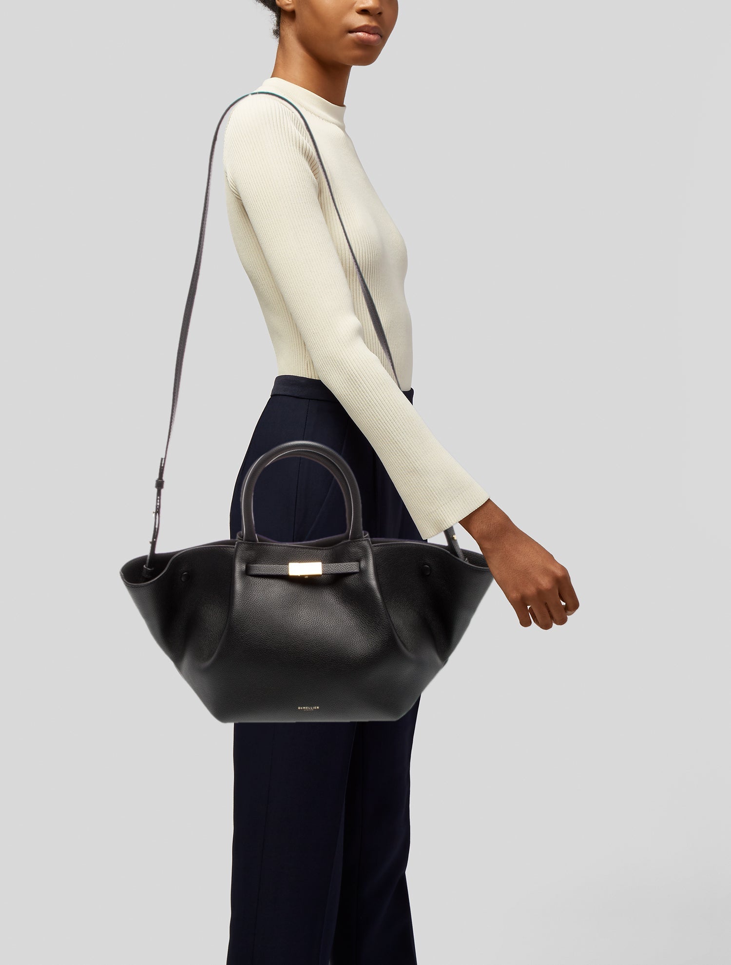 DeMellier Leather Top Handle Bag