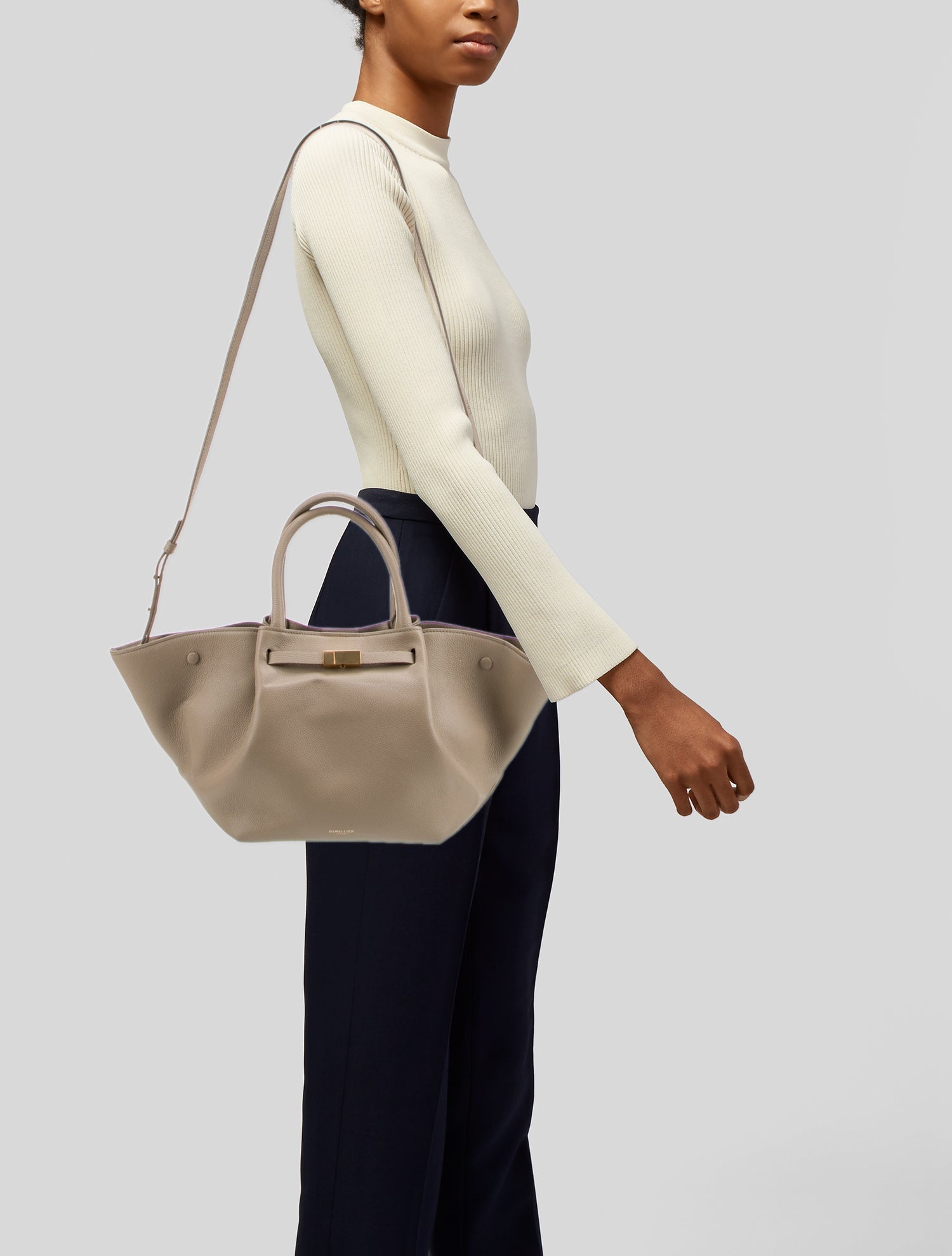 DeMellier Leather Top Handle Bag