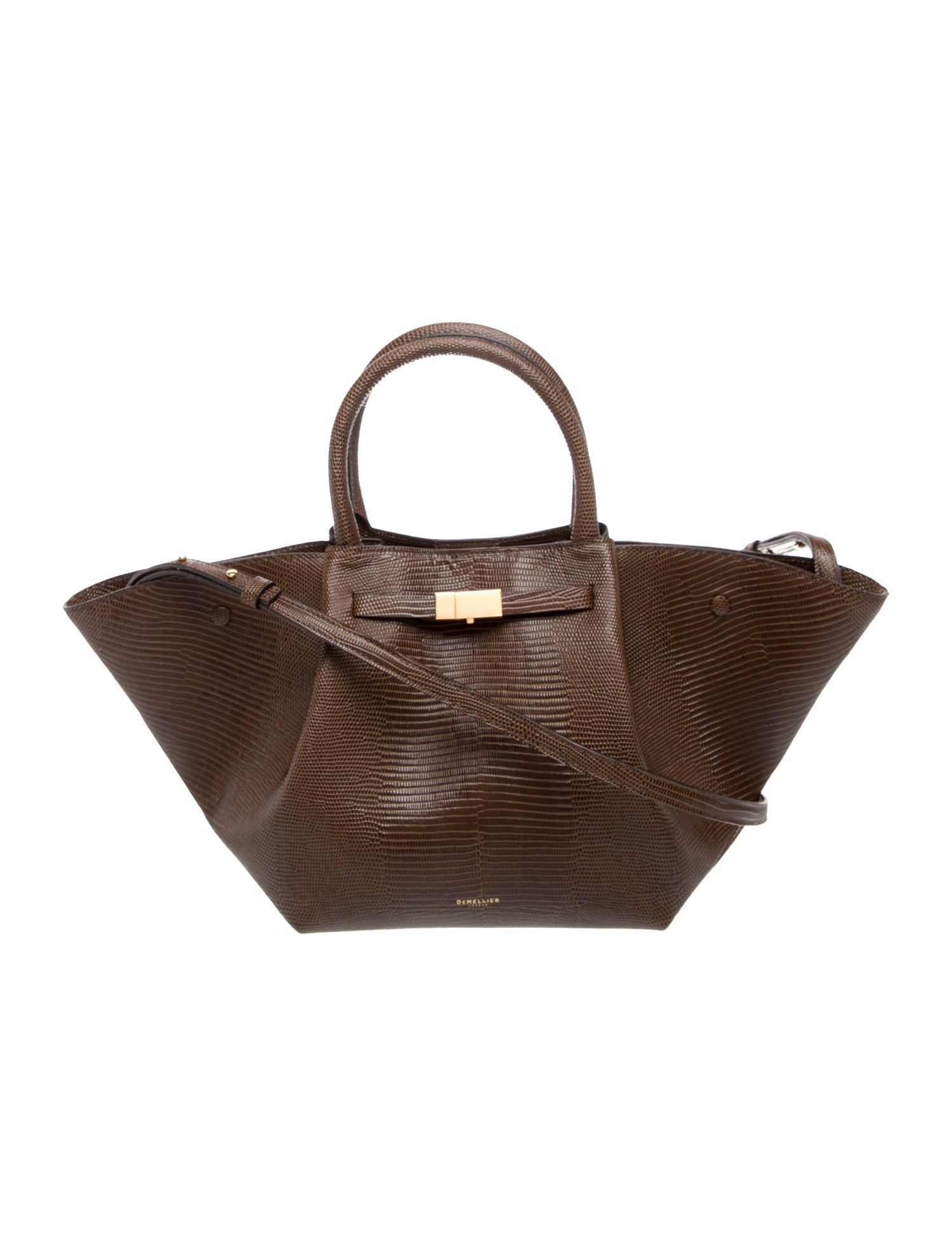 DeMellier Embossed Leather Shoulder Bag