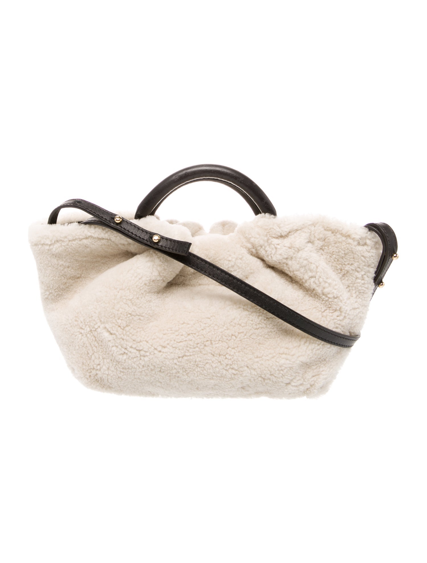 DeMellier Shearling Top Handle Bag
