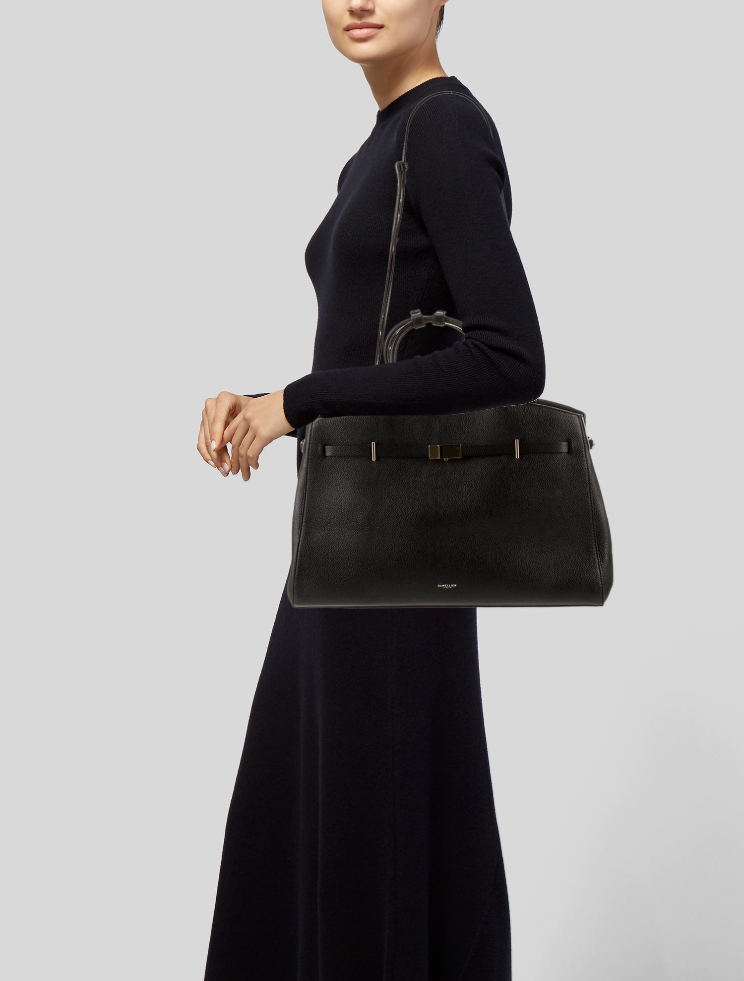 DeMellier Leather Top Handle Bag