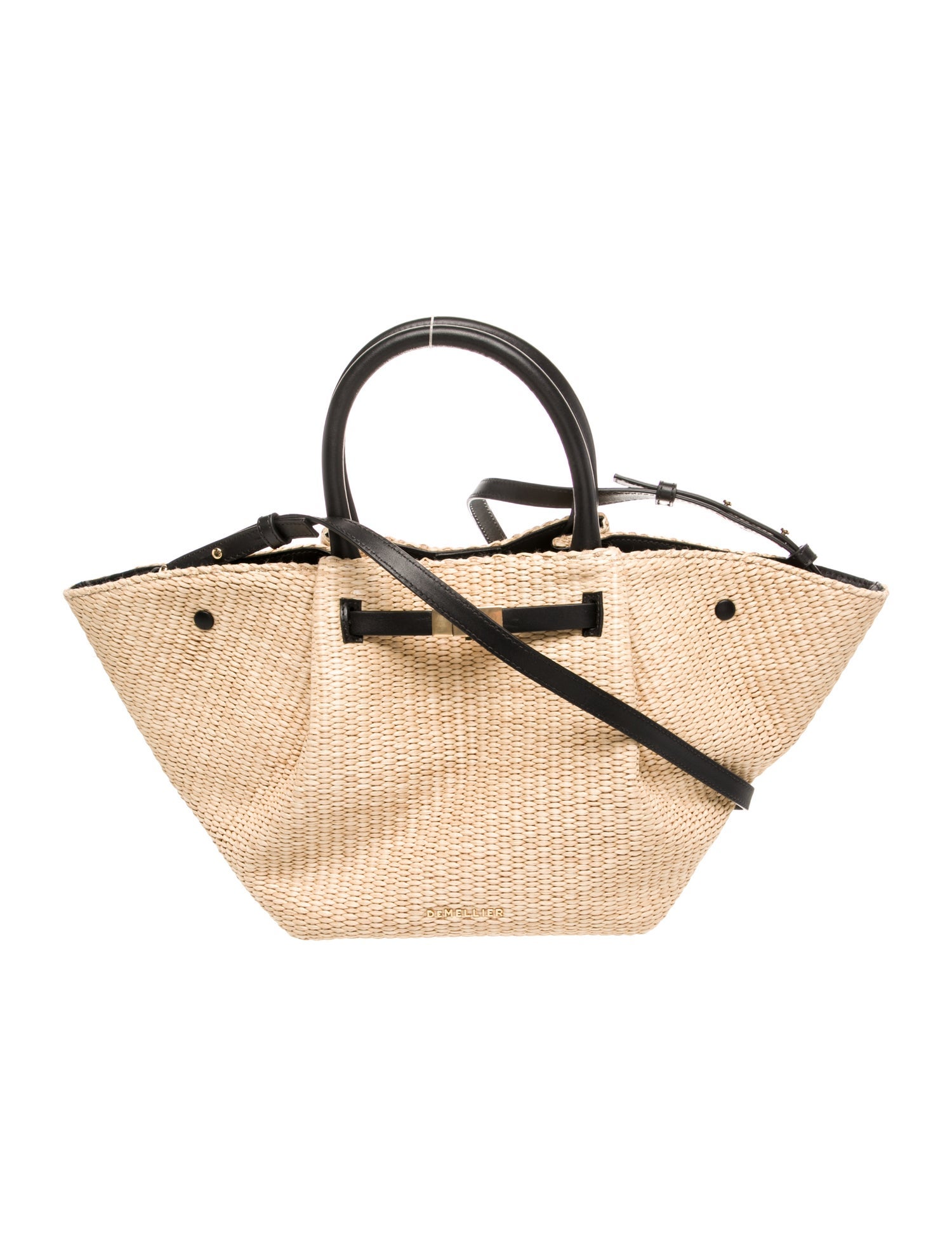 DeMellier Raffia Top Handle Bag