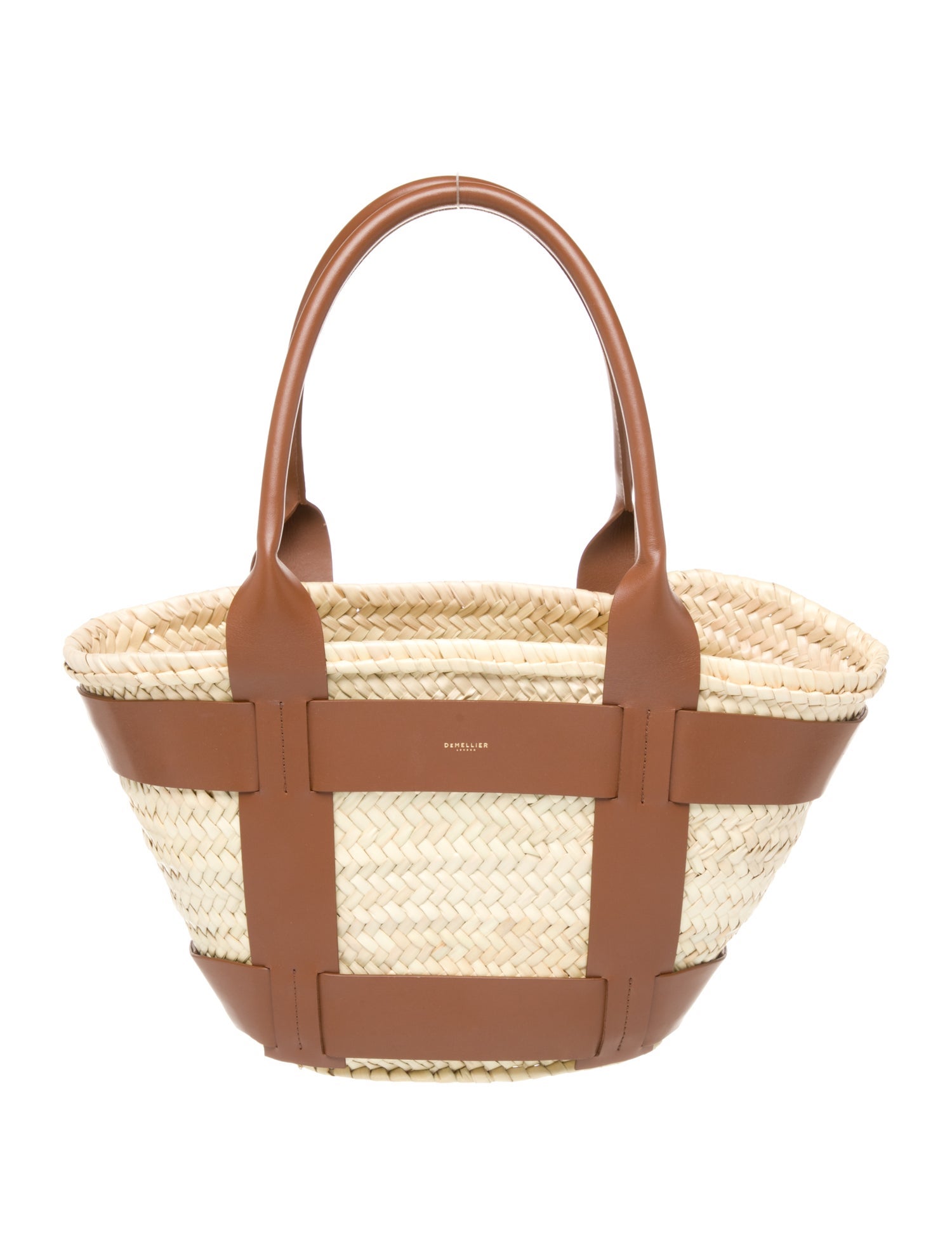 DeMellier Raffia Bucket Bag