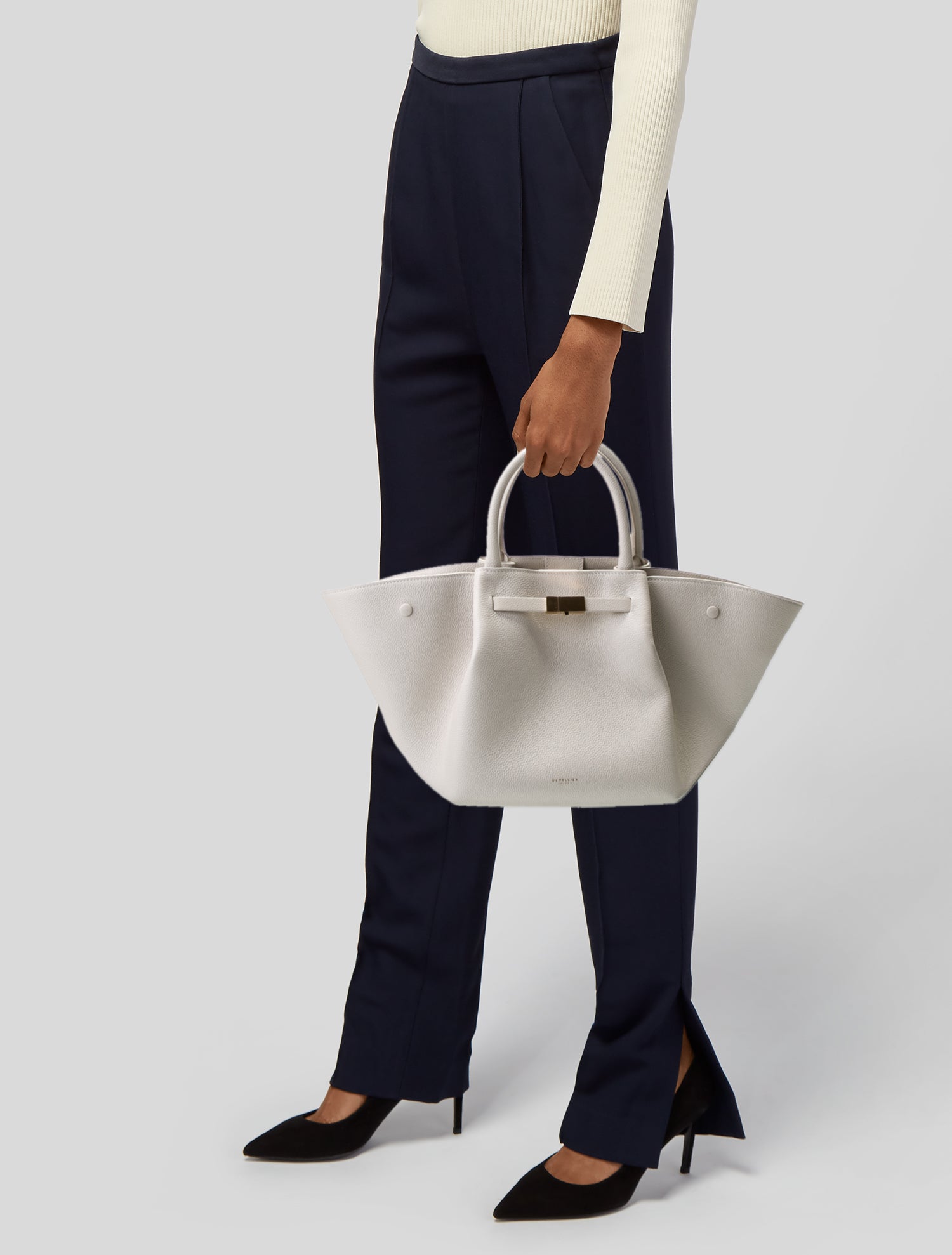 DeMellier Saffiano Leather Top Handle Bag