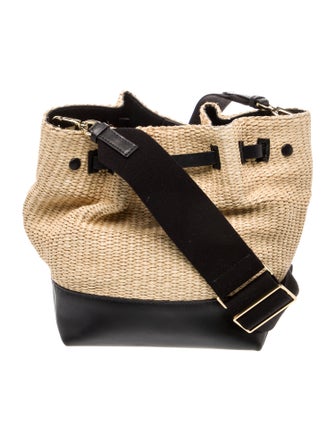 DeMellier Straw Shoulder Bag