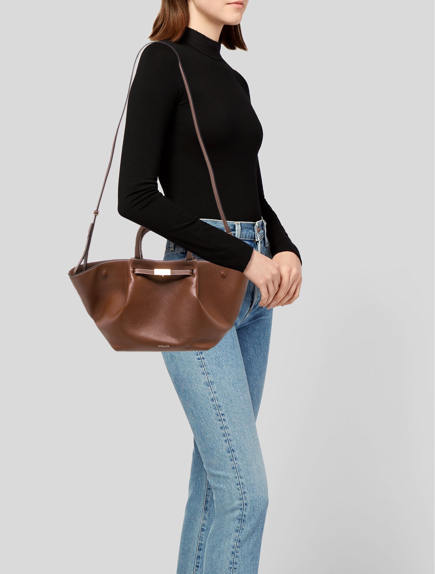 DeMellier Leather Top Handle Bag