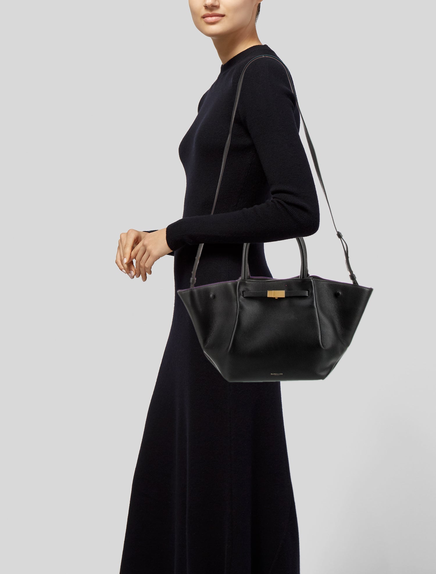 DeMellier Leather Top Handle Bag