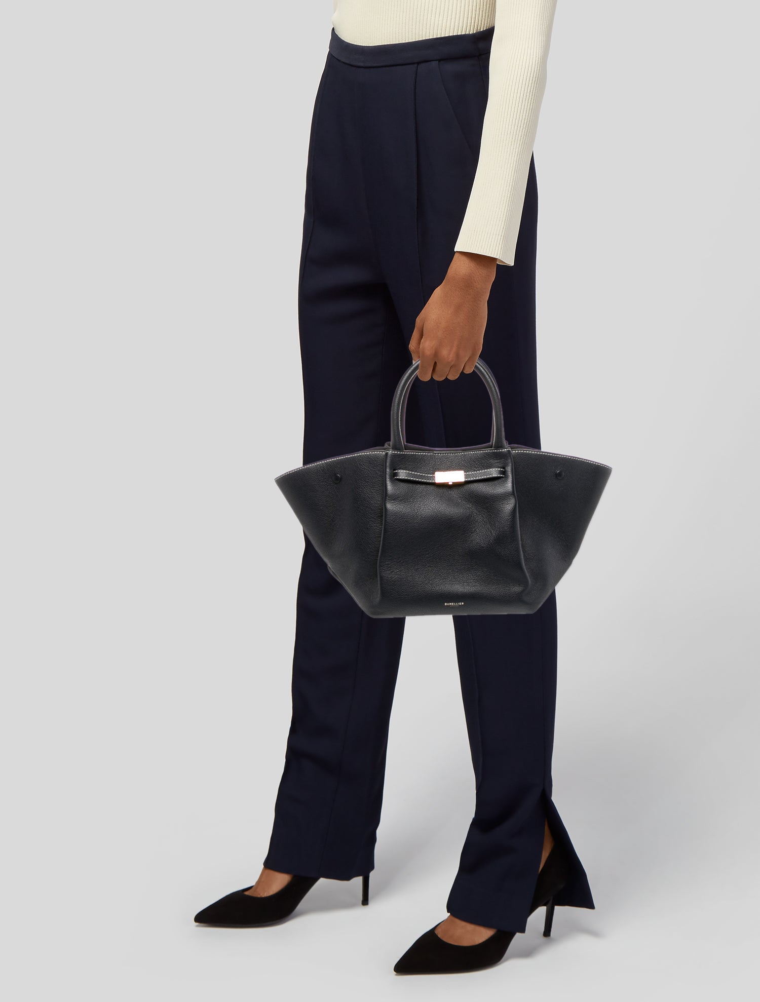 DeMellier Leather Top Handle Bag