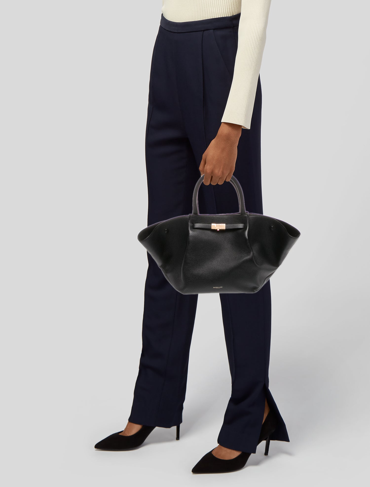 DeMellier Leather Top Handle Bag