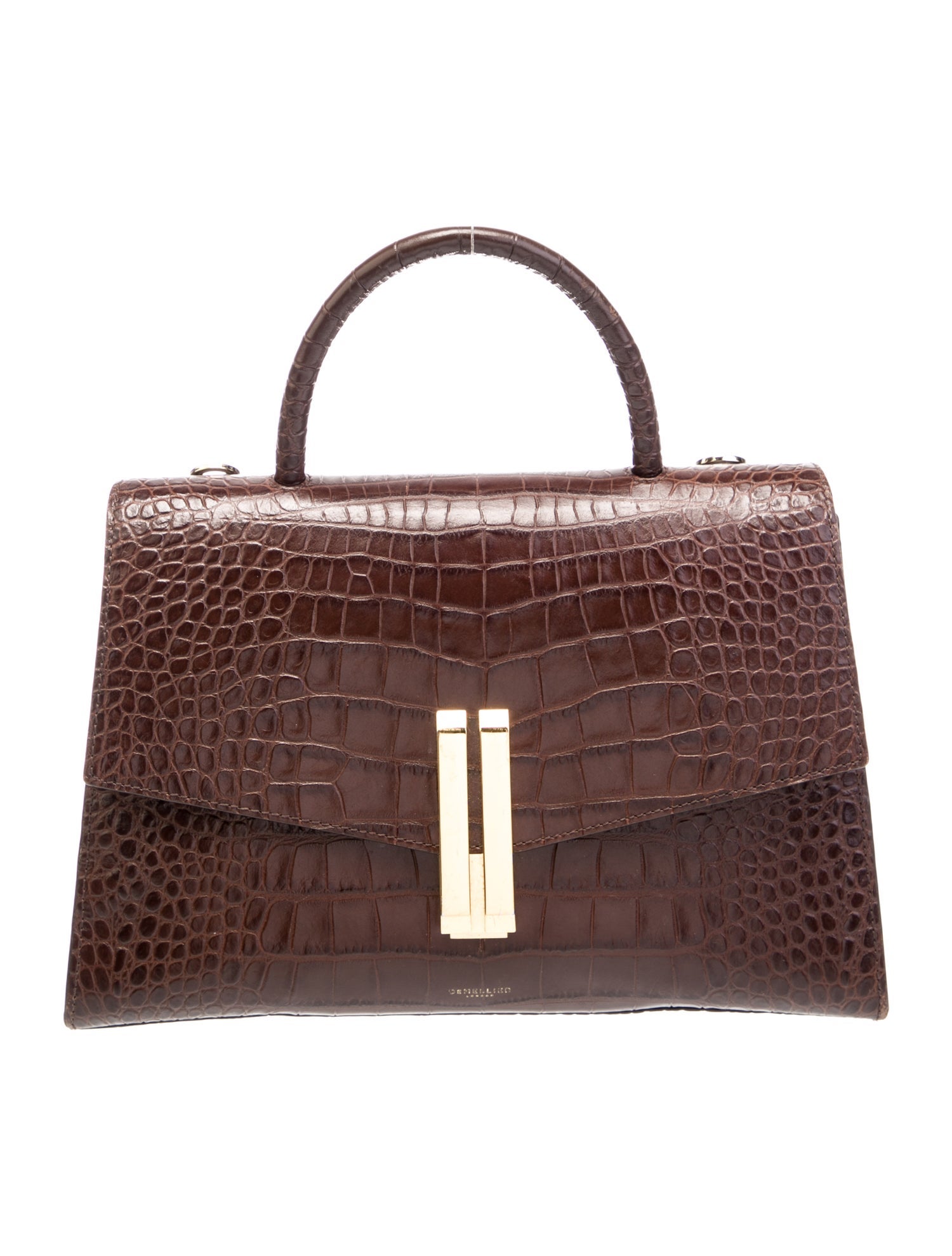 DeMellier Embossed Leather Top Handle Bag