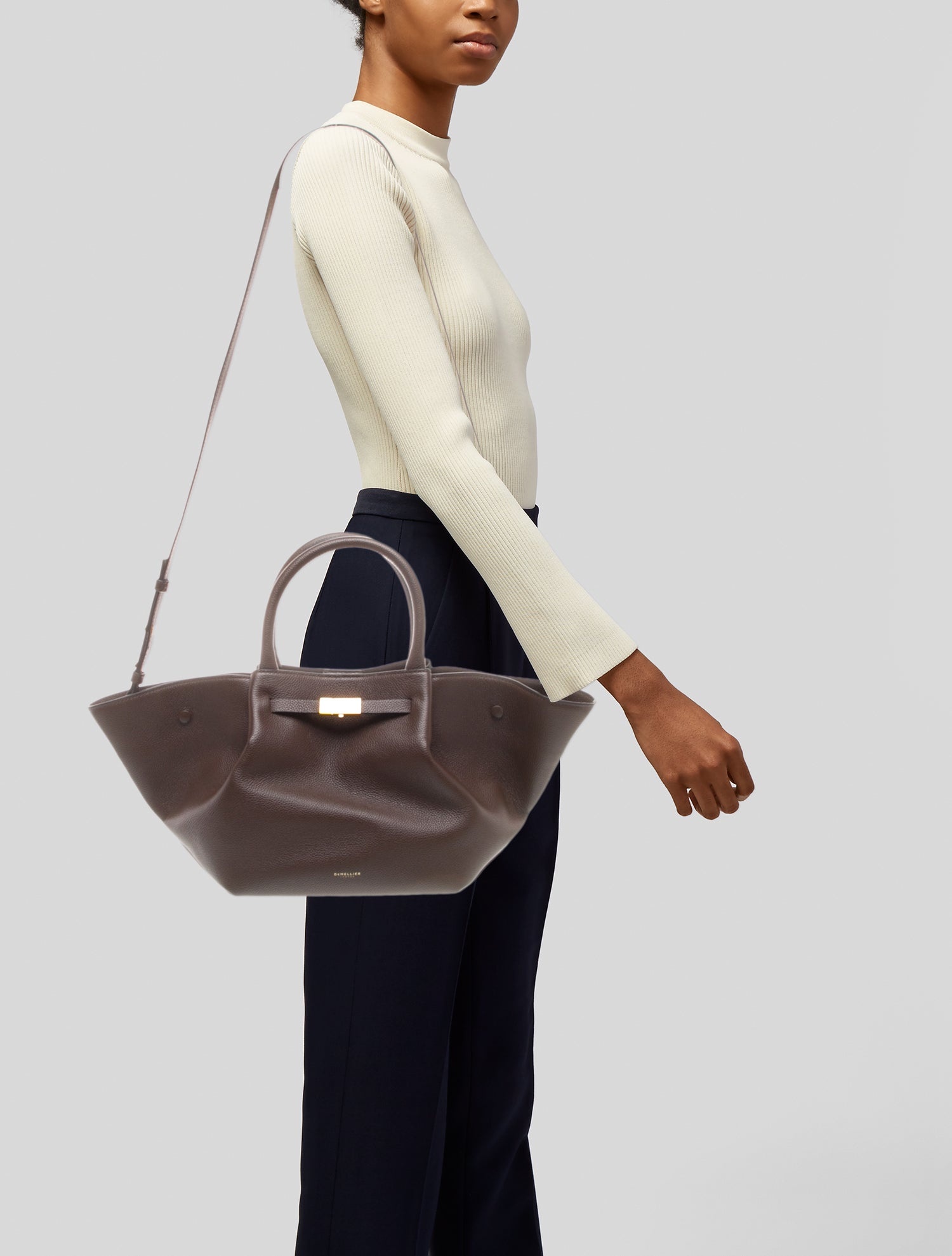 DeMellier Leather Top Handle Bag