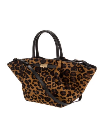 DeMellier Calf Hair Top Handle Bag