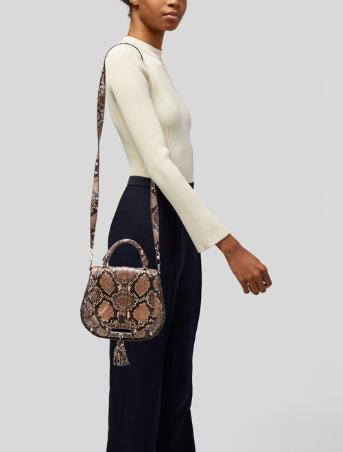 DeMellier Embossed Leather Top Handle Bag