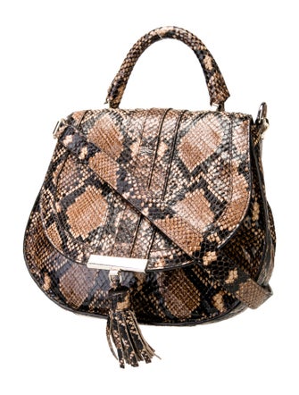 DeMellier Embossed Leather Top Handle Bag