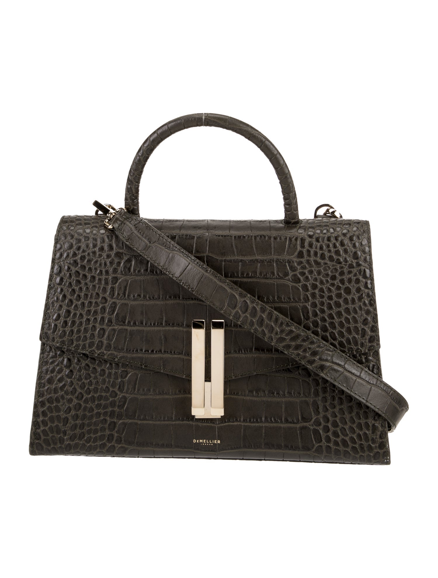 DeMellier Embossed Leather Top Handle Bag