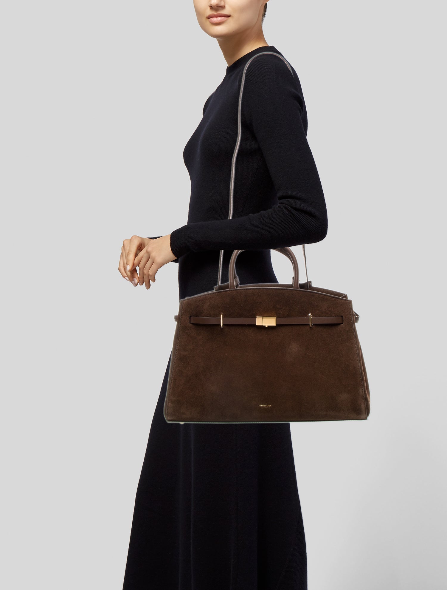 DeMellier Leather Top Handle Bag