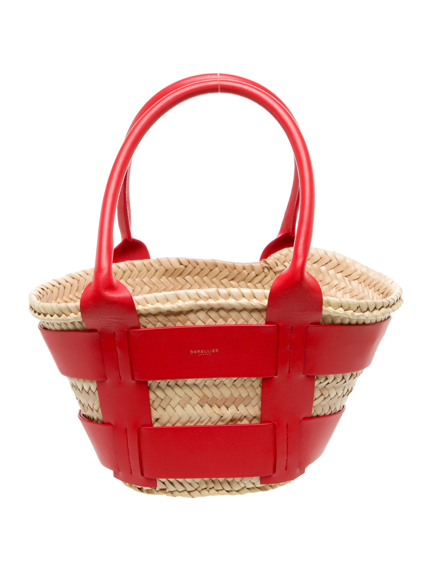 DeMellier Straw Bucket Bag