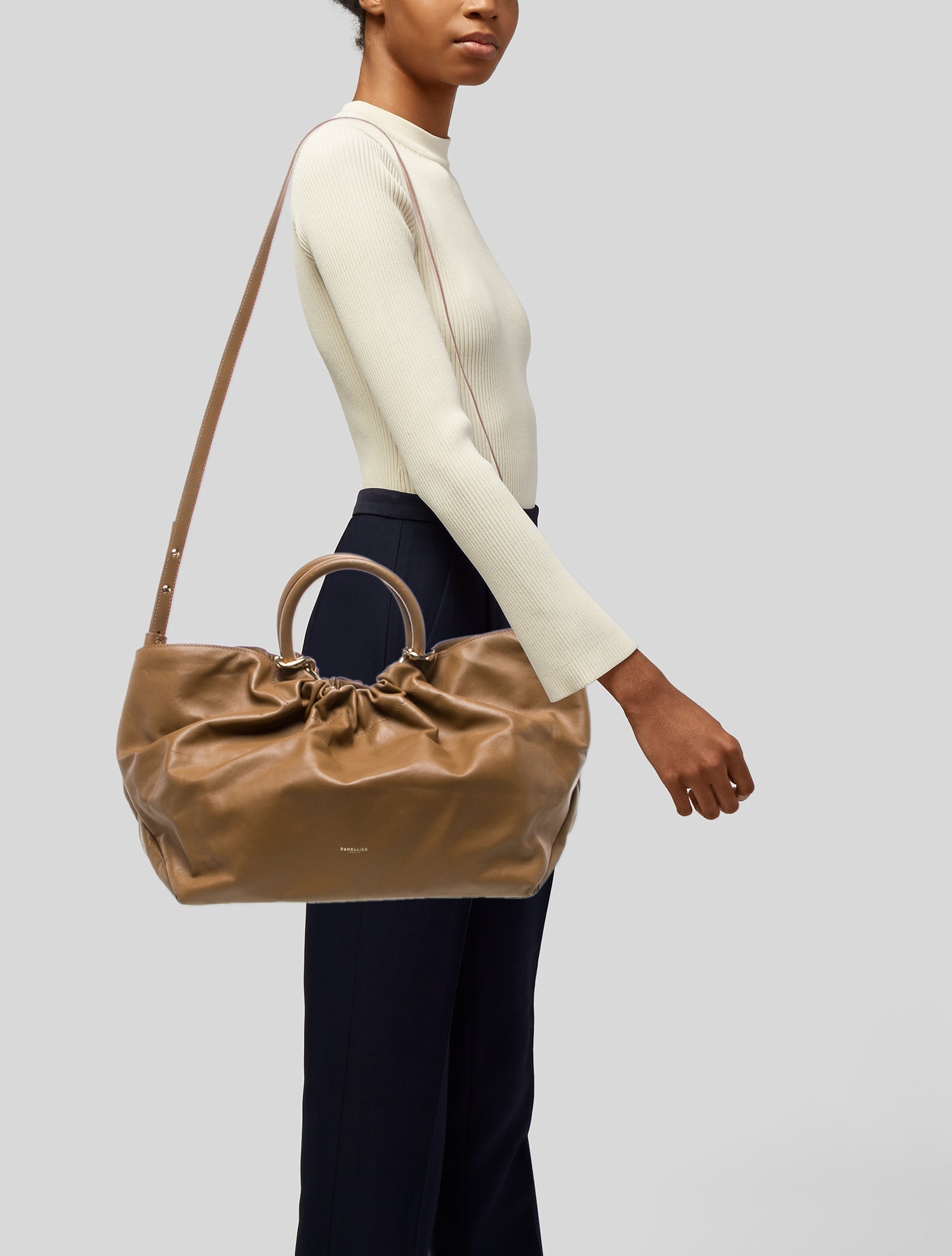DeMellier Leather Top Handle Bag
