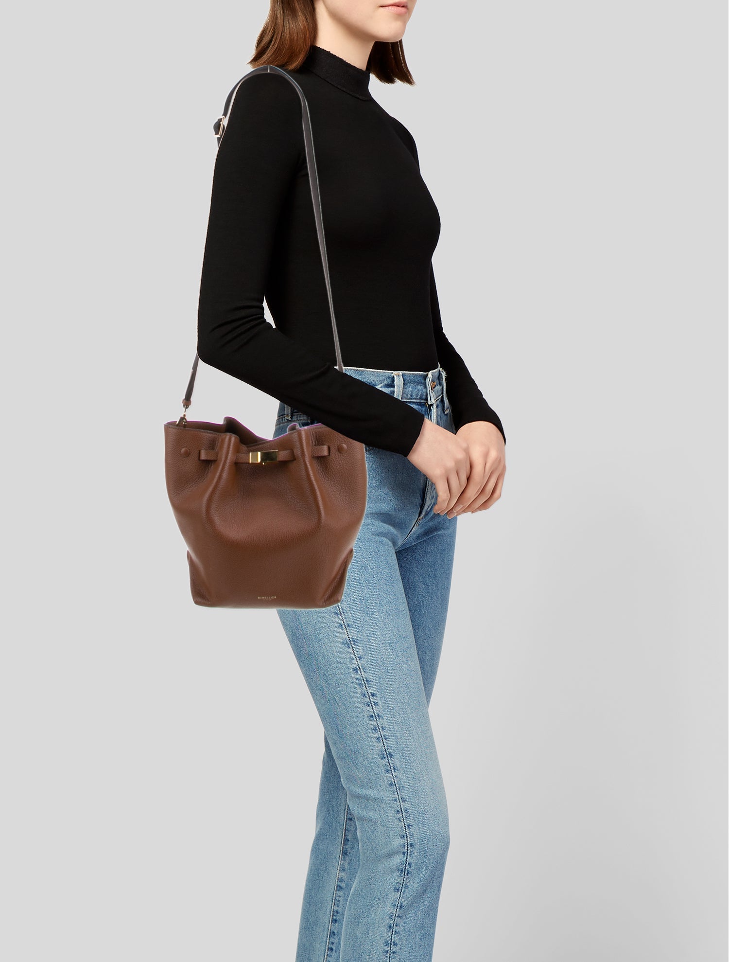 DeMellier Leather Bucket Bag