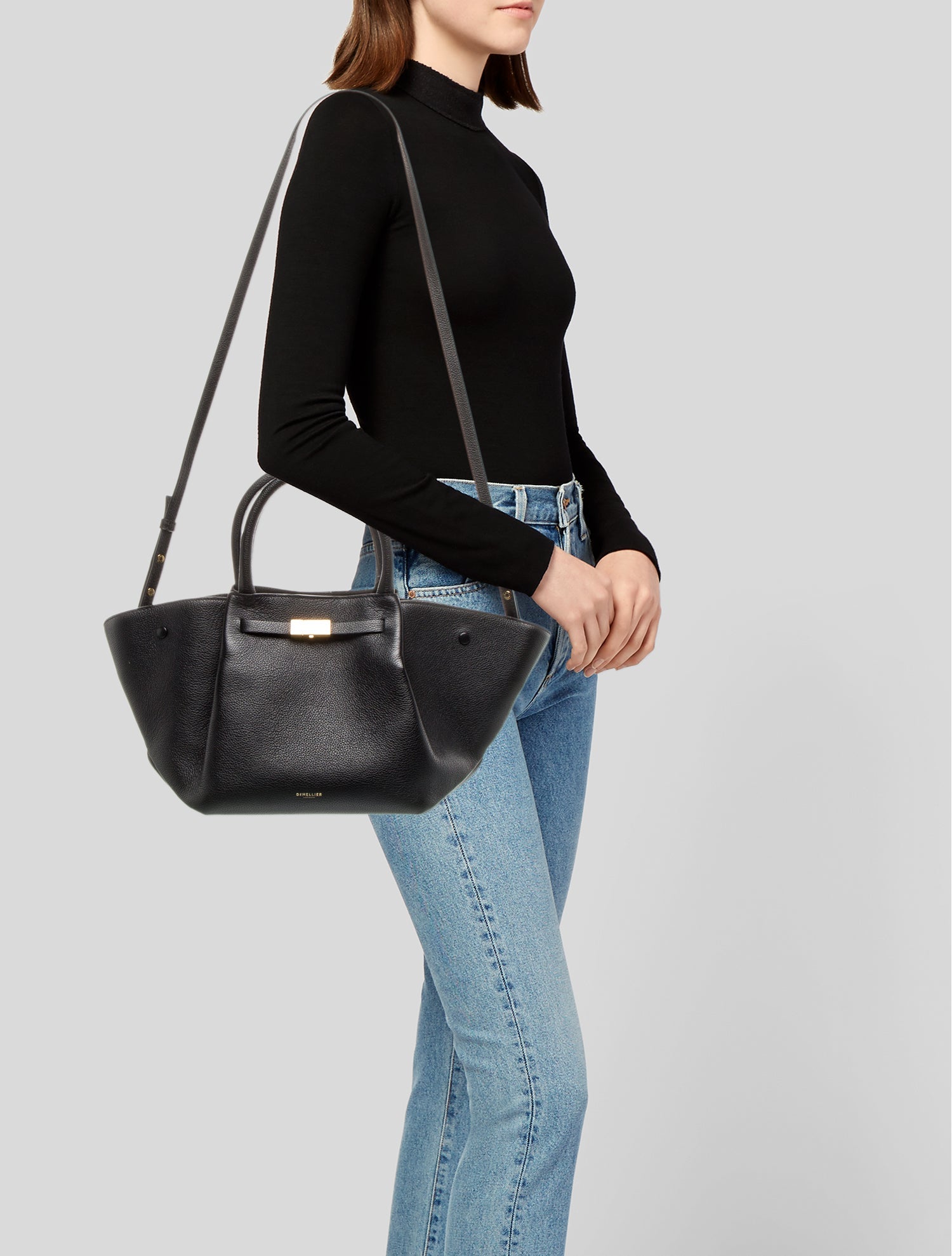 DeMellier Leather Top Handle Bag