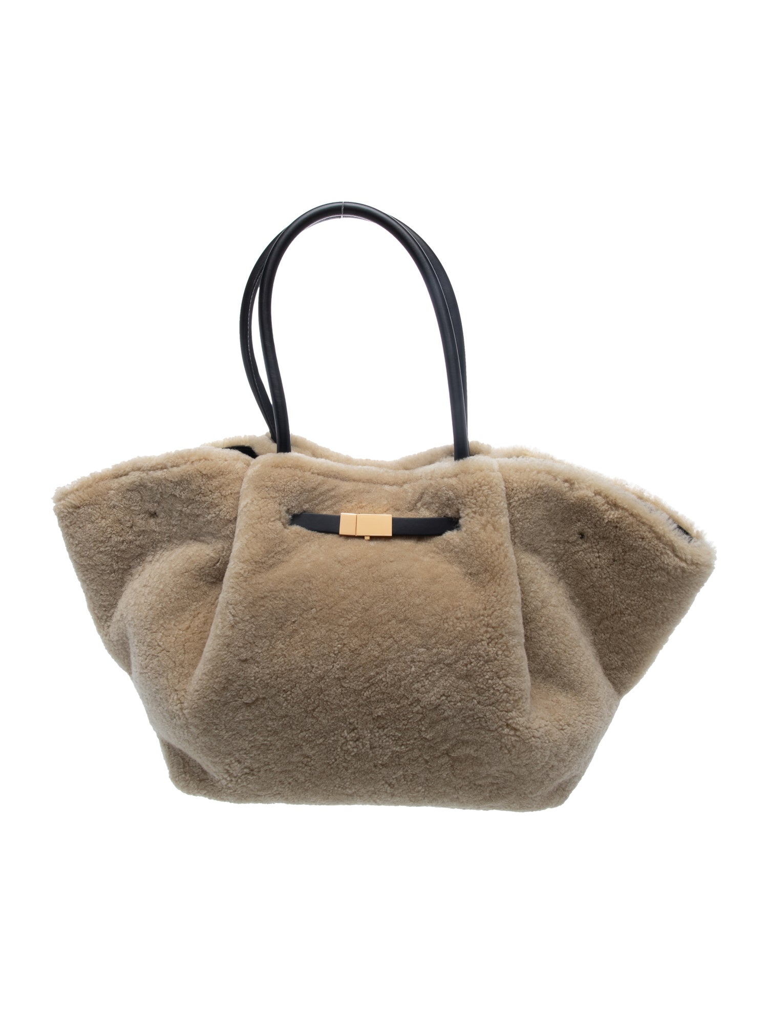DeMellier Shearling Top Handle Bag