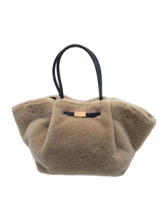 DeMellier Shearling Top Handle Bag