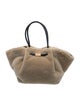 DeMellier Shearling Top Handle Bag