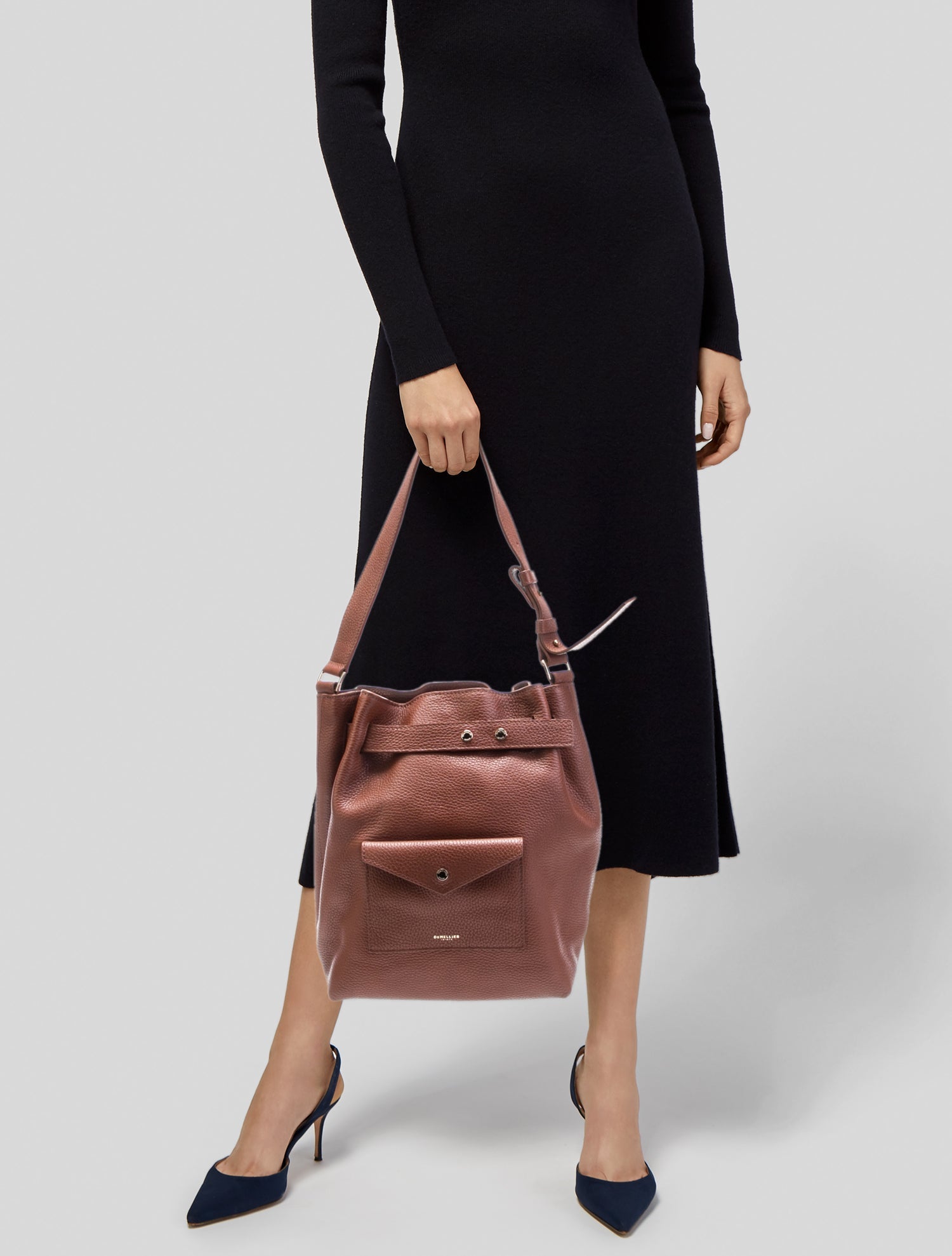 DeMellier Leather Bucket Bag