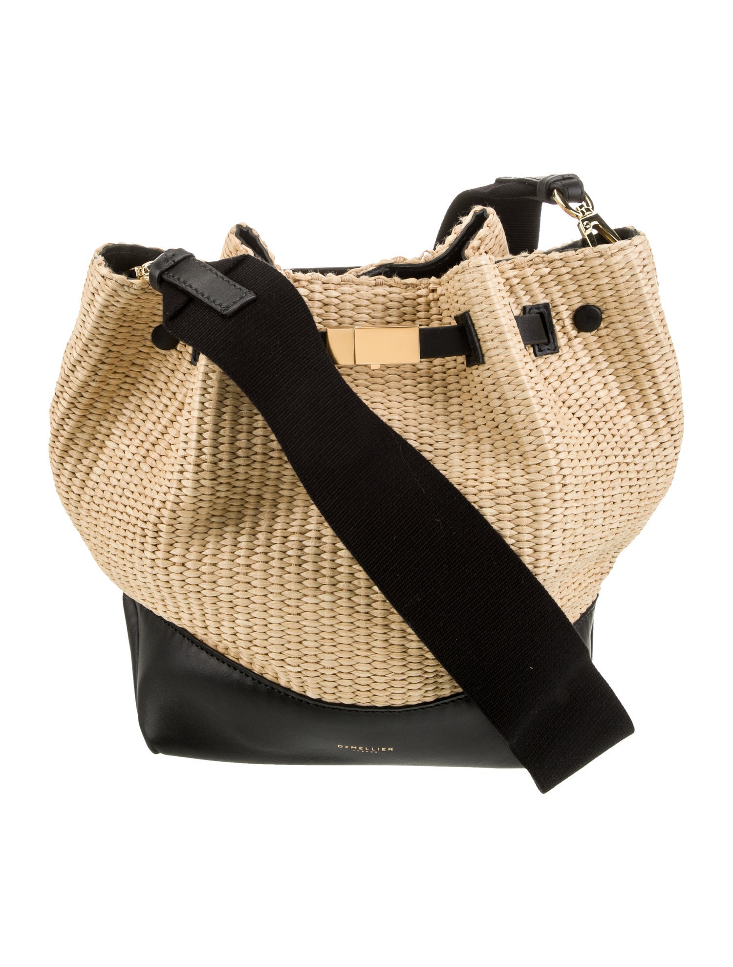DeMellier Straw Bucket Bag w/ Tags