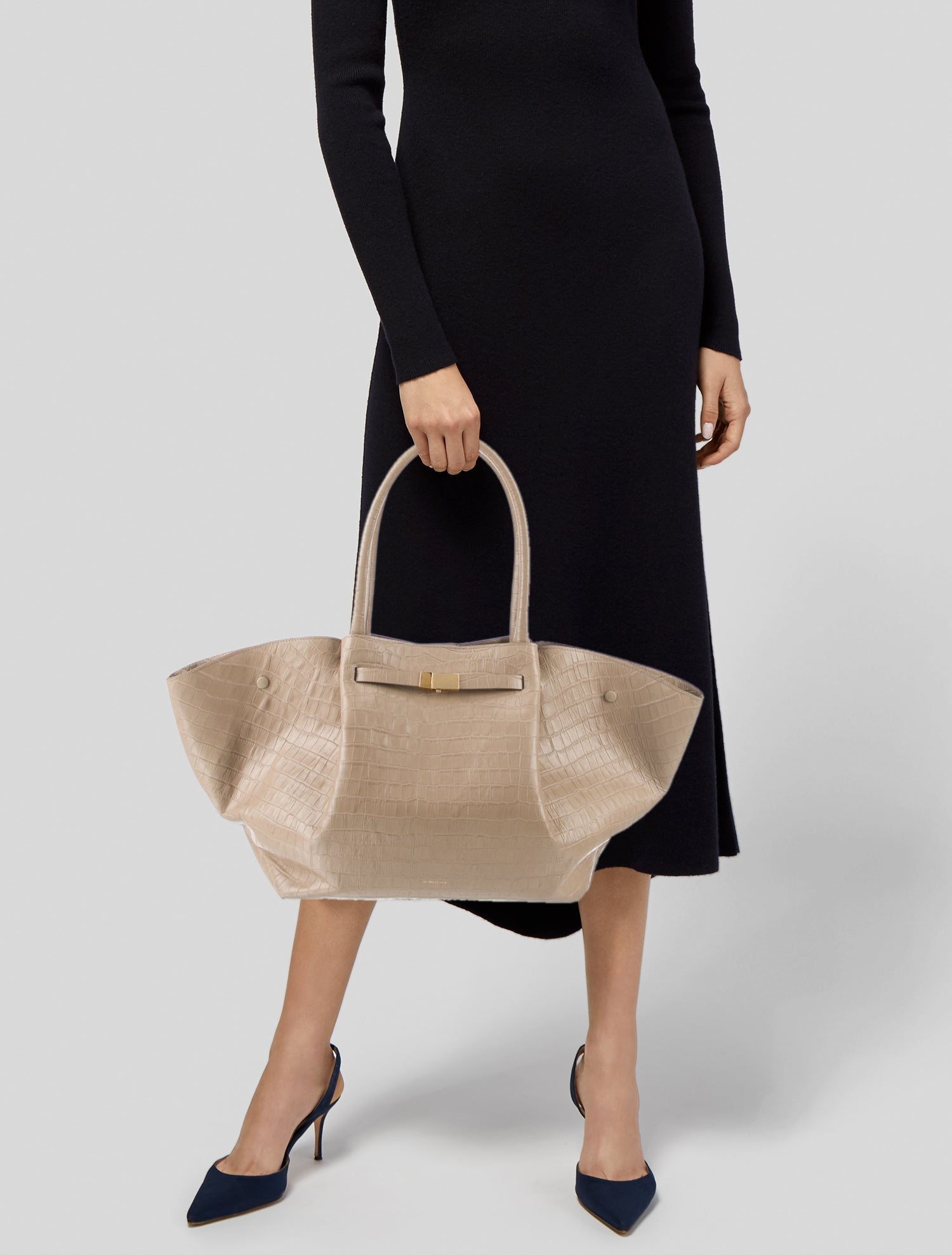 DeMellier Embossed Leather Shoulder Bag