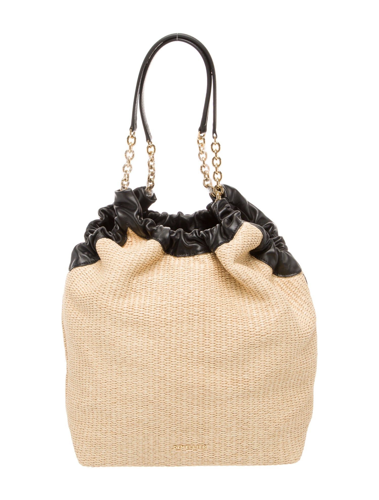 DeMellier Straw Shoulder Bag