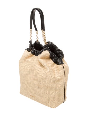 DeMellier Straw Shoulder Bag