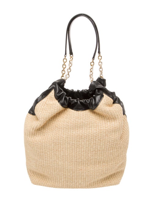 DeMellier Straw Shoulder Bag