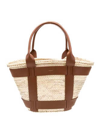 DeMellier Straw Bucket Bag
