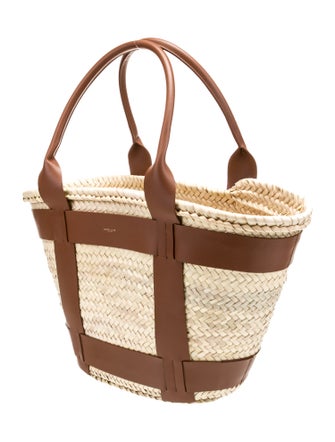 DeMellier Straw Bucket Bag